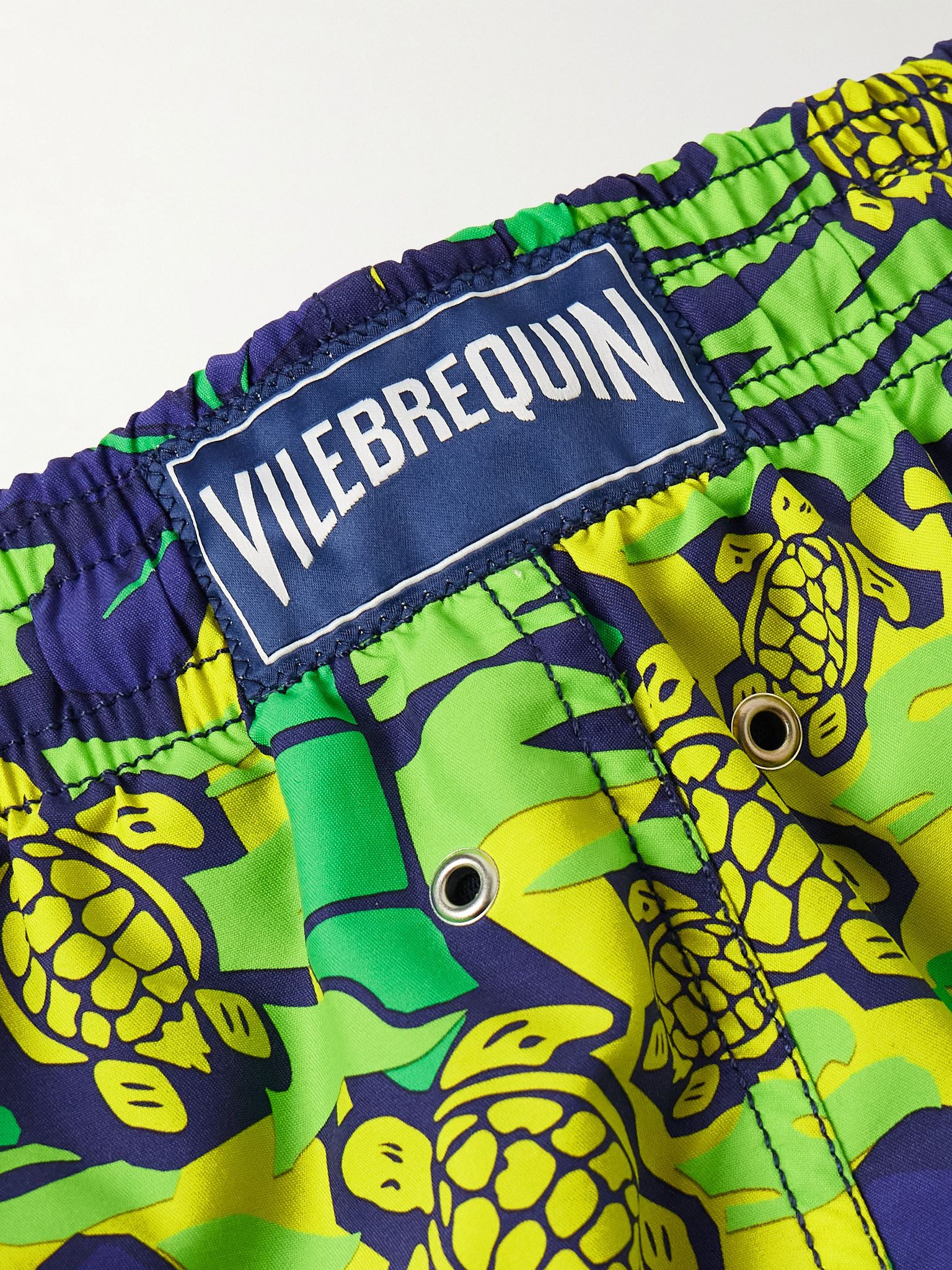Moorea Straight-Leg Mid-Length Printed Swim Shorts Green - 4