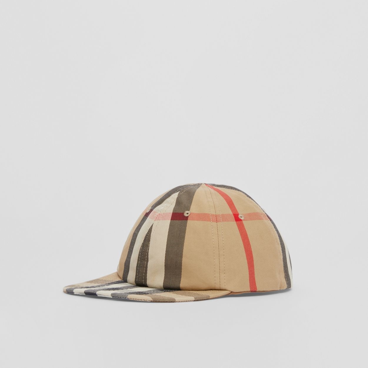 Reversible Vintage Check Cotton Baseball Cap - 6