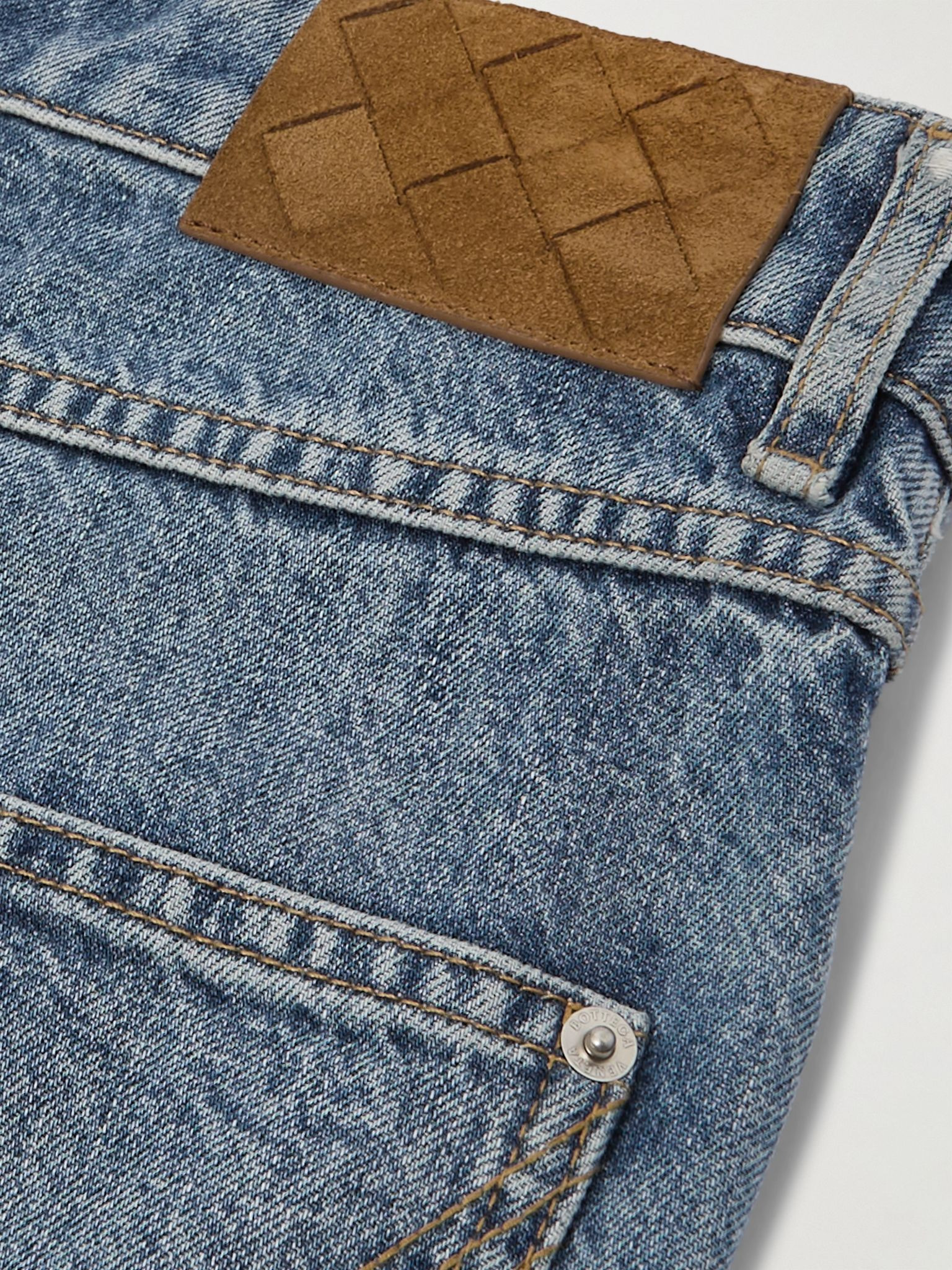 High-rise straight-leg jeans Mid denim - 6