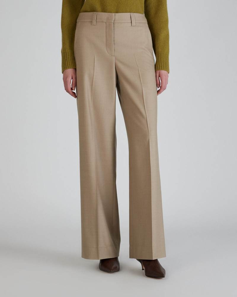 SLOWEAR Regular fit trousers in stretch flannel outlook