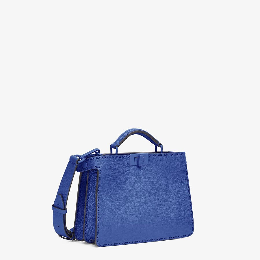 Blue leather bag - 3