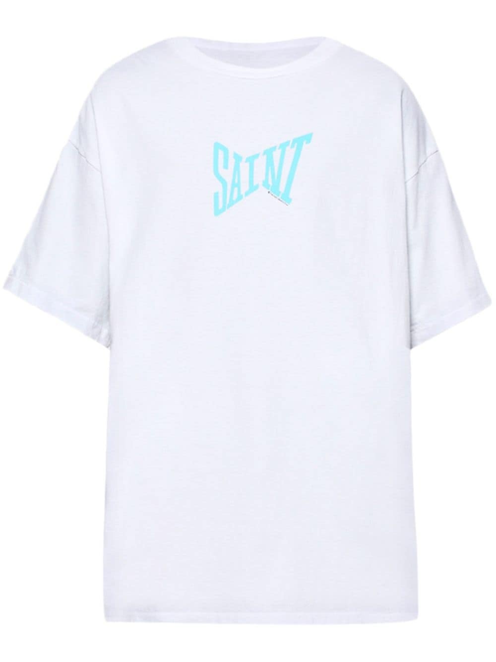 logo-print cotton T-shirt - 1