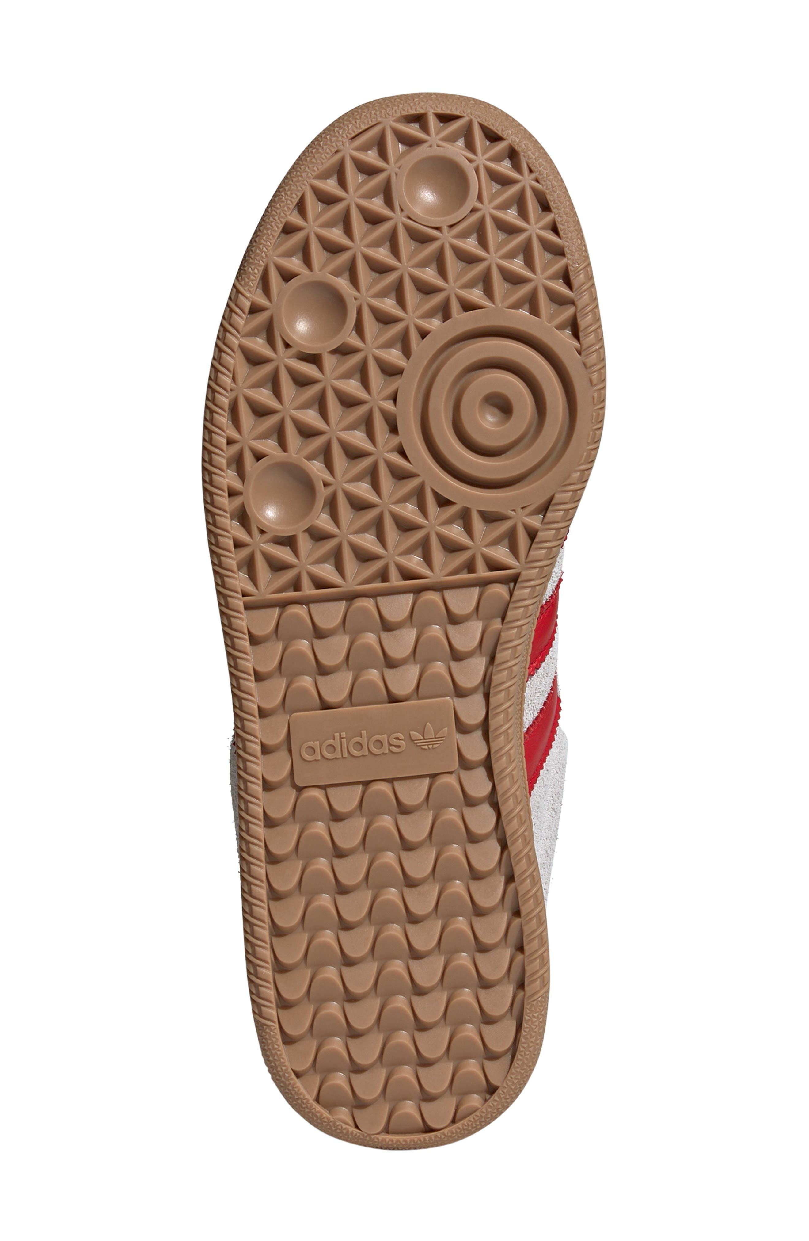 adidas Gender Inclusive Samba XLG Sneaker in Grey/Better Scarlet/Gum at Nordstrom - 5