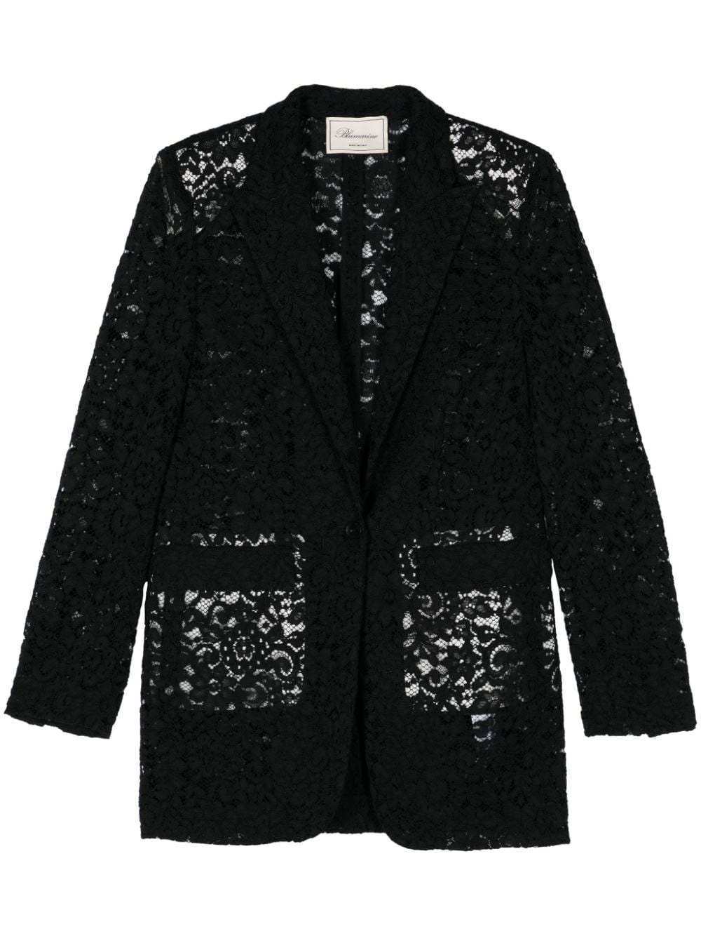 corded-lace blazer - 1