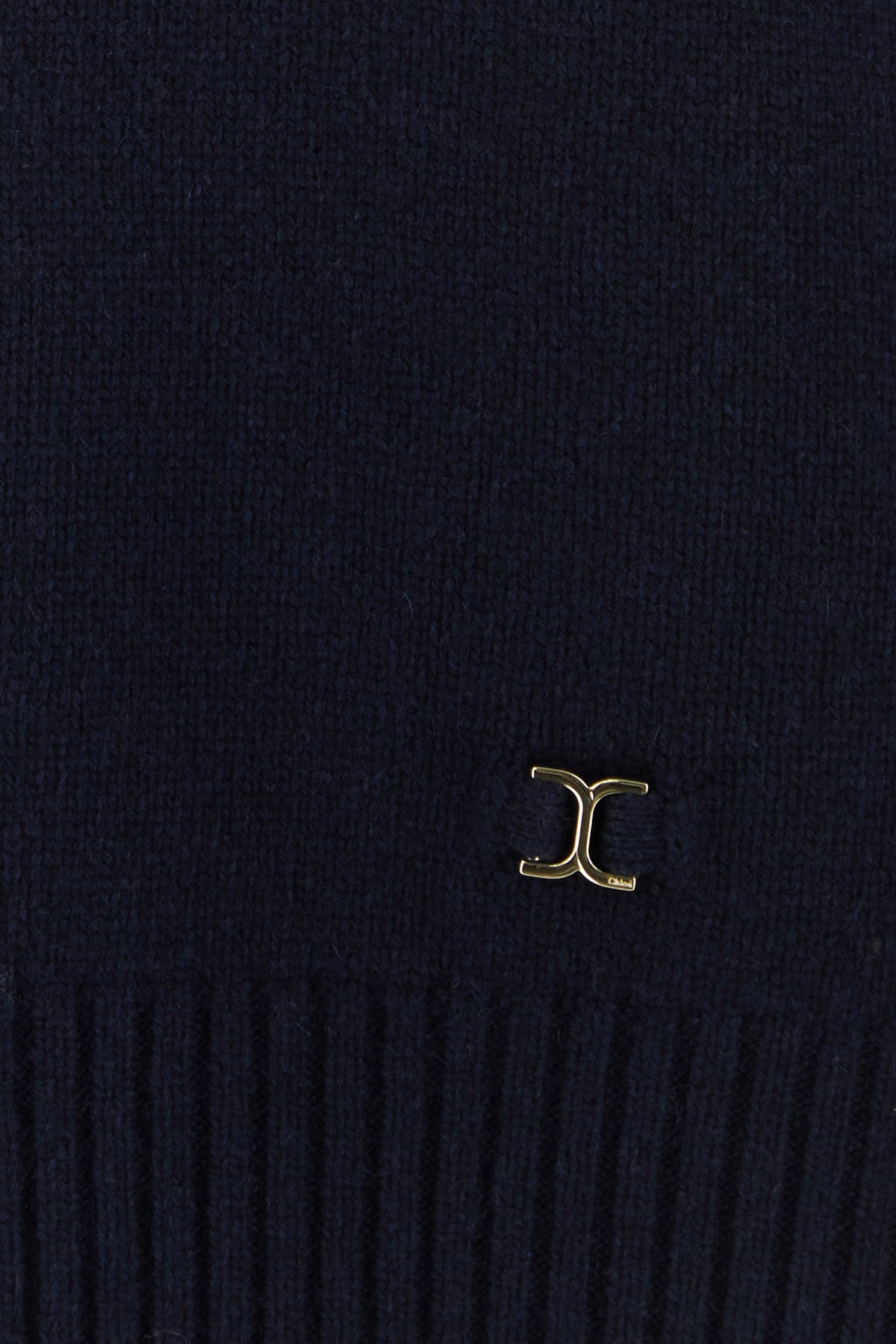Dark blue cashmere blend oversize sweater - 3