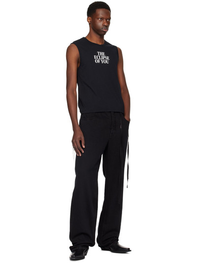 Ann Demeulemeester Black 'Eclipse Of You' Tank Top outlook