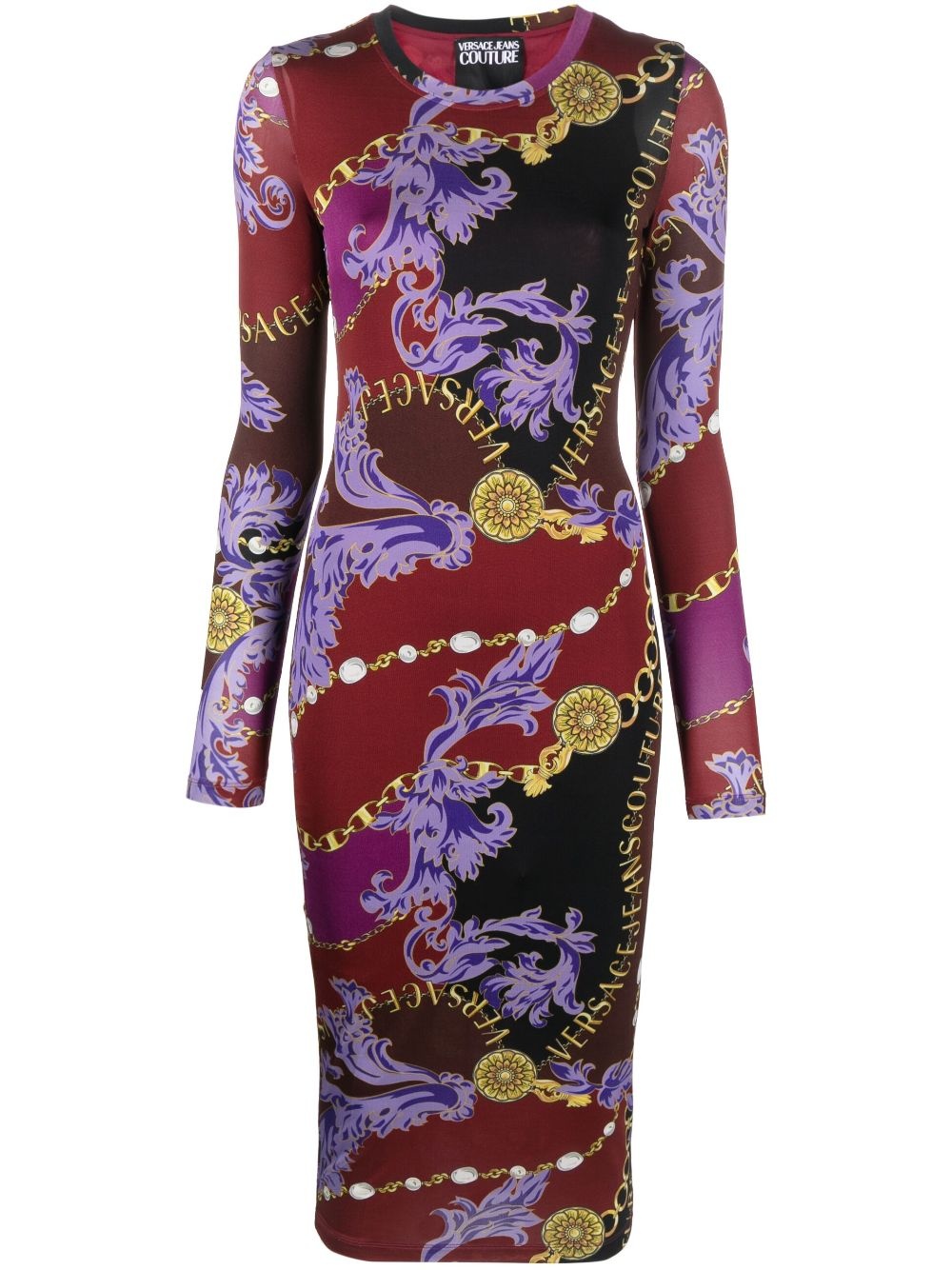 VERSACE JEANS COUTURE, Lilac Women's Midi Dress