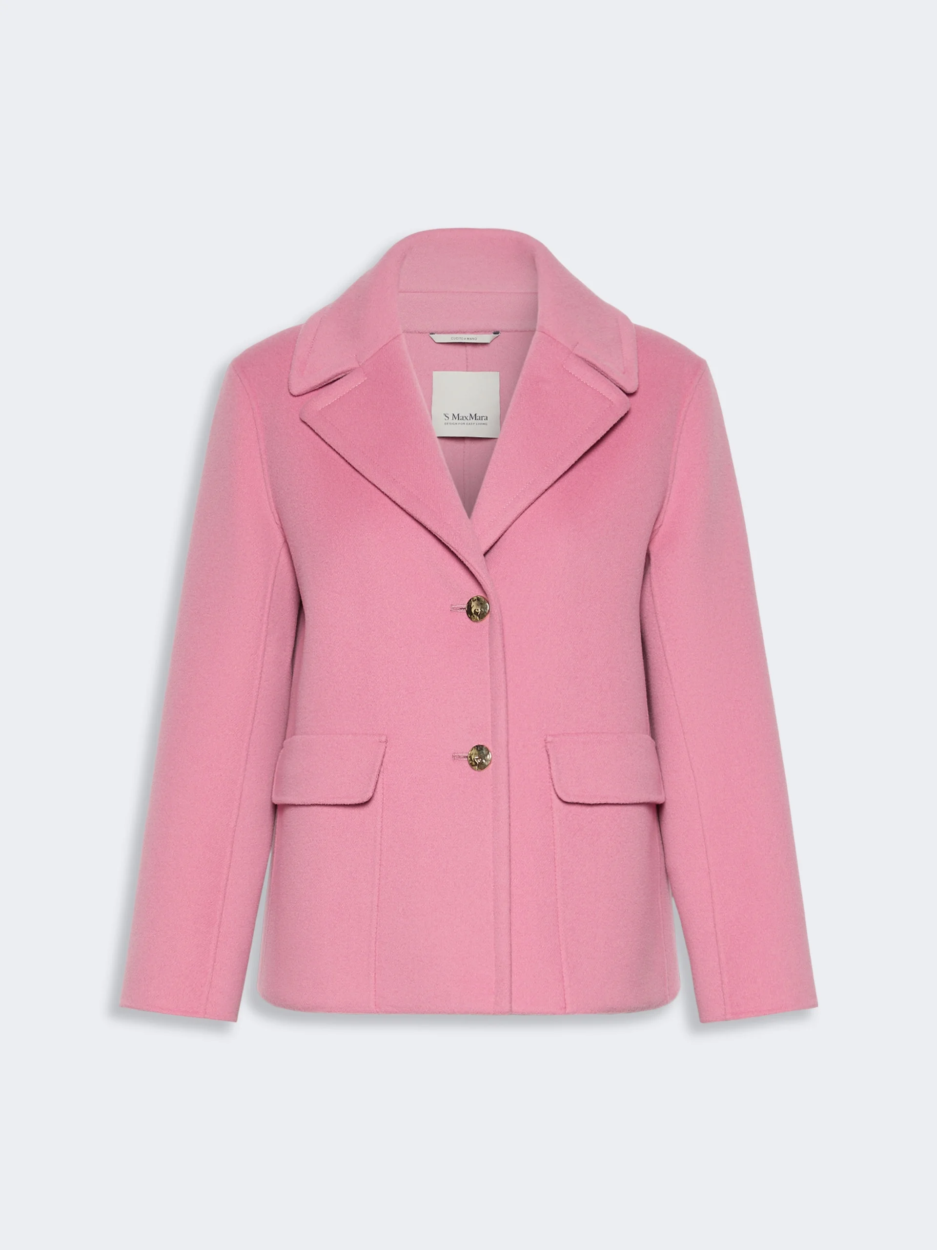 SISSY Drap wool single-breasted jacket - PINK - 1