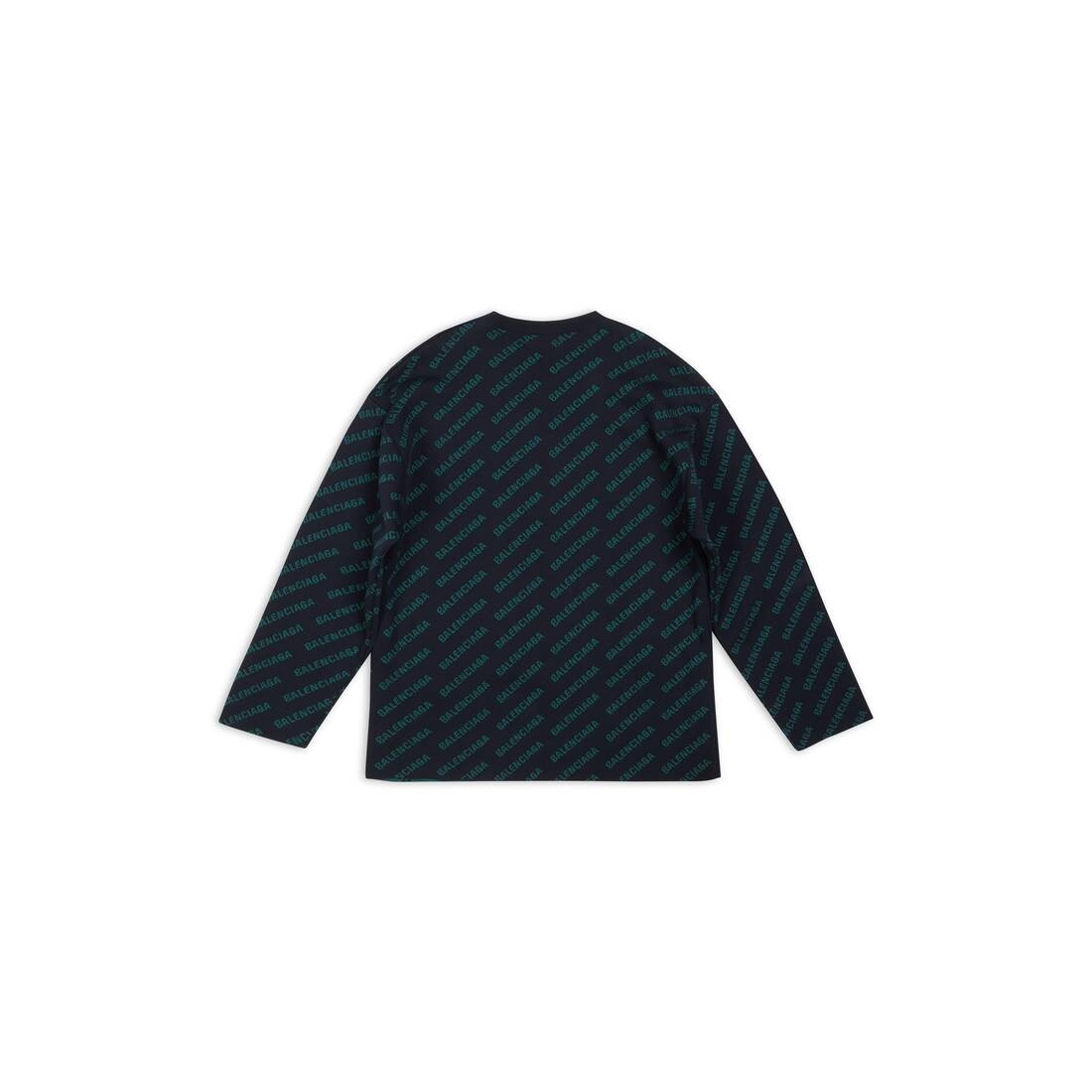 Men's Mini Allover Logo Sweater in Blue - 7