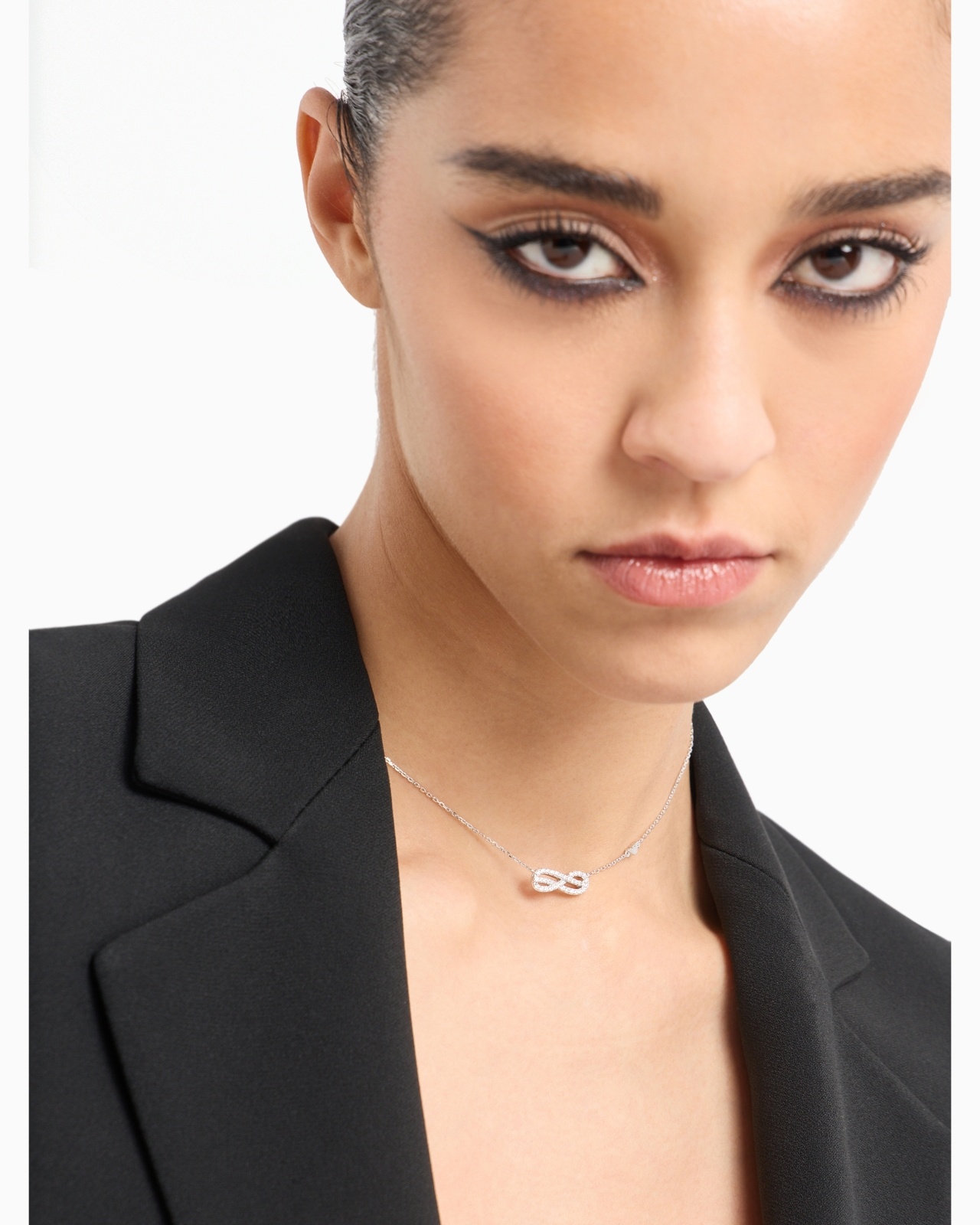 STERLING SILVER STATION NECKLACE - 4