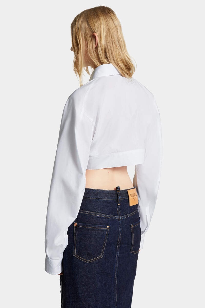 ROUNDED CROPPED SHIRT - 4
