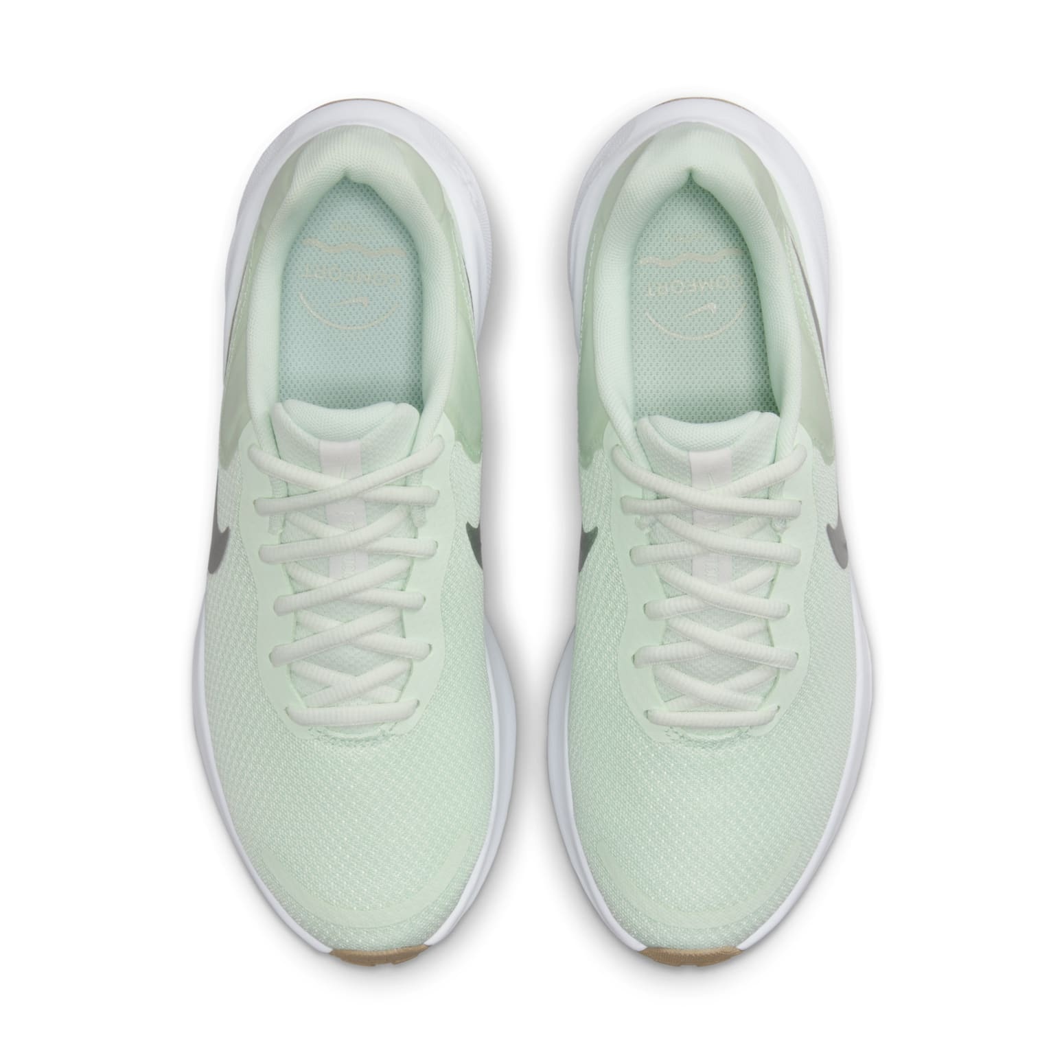 (WMNS) Nike Revolution 7 'Barely Green Metallic Silver' FB2208-303 - 4