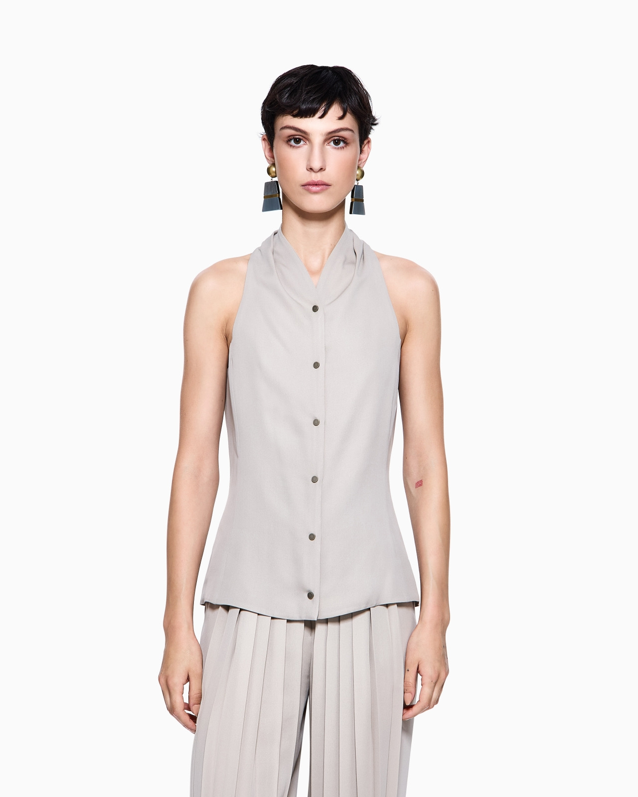 ASV TOP IN TRIPLE SILK GEORGETTE - 4