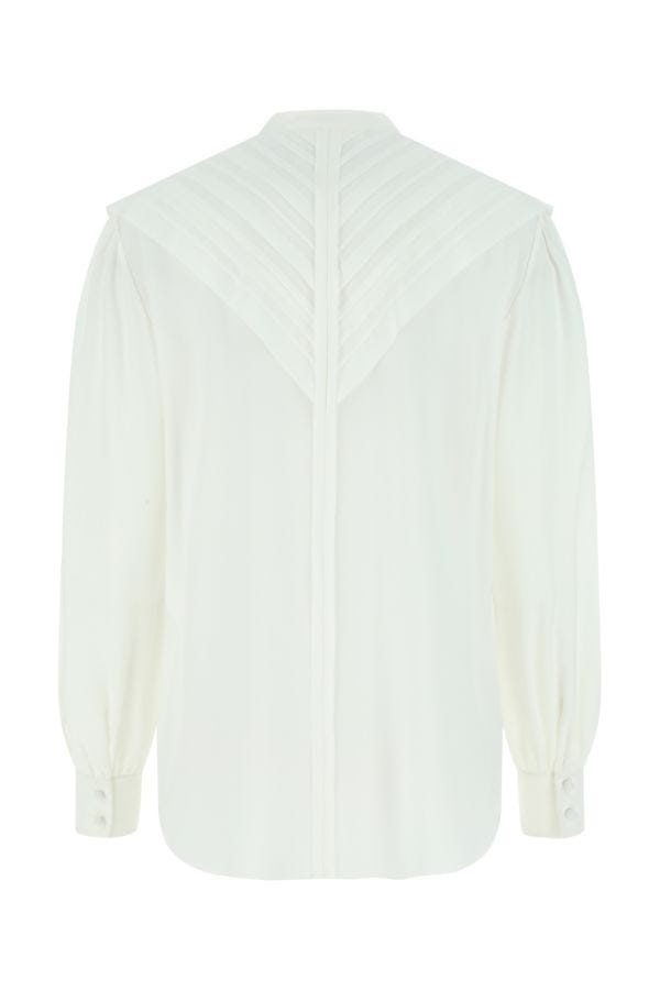 Ivory crepe blouse - 3