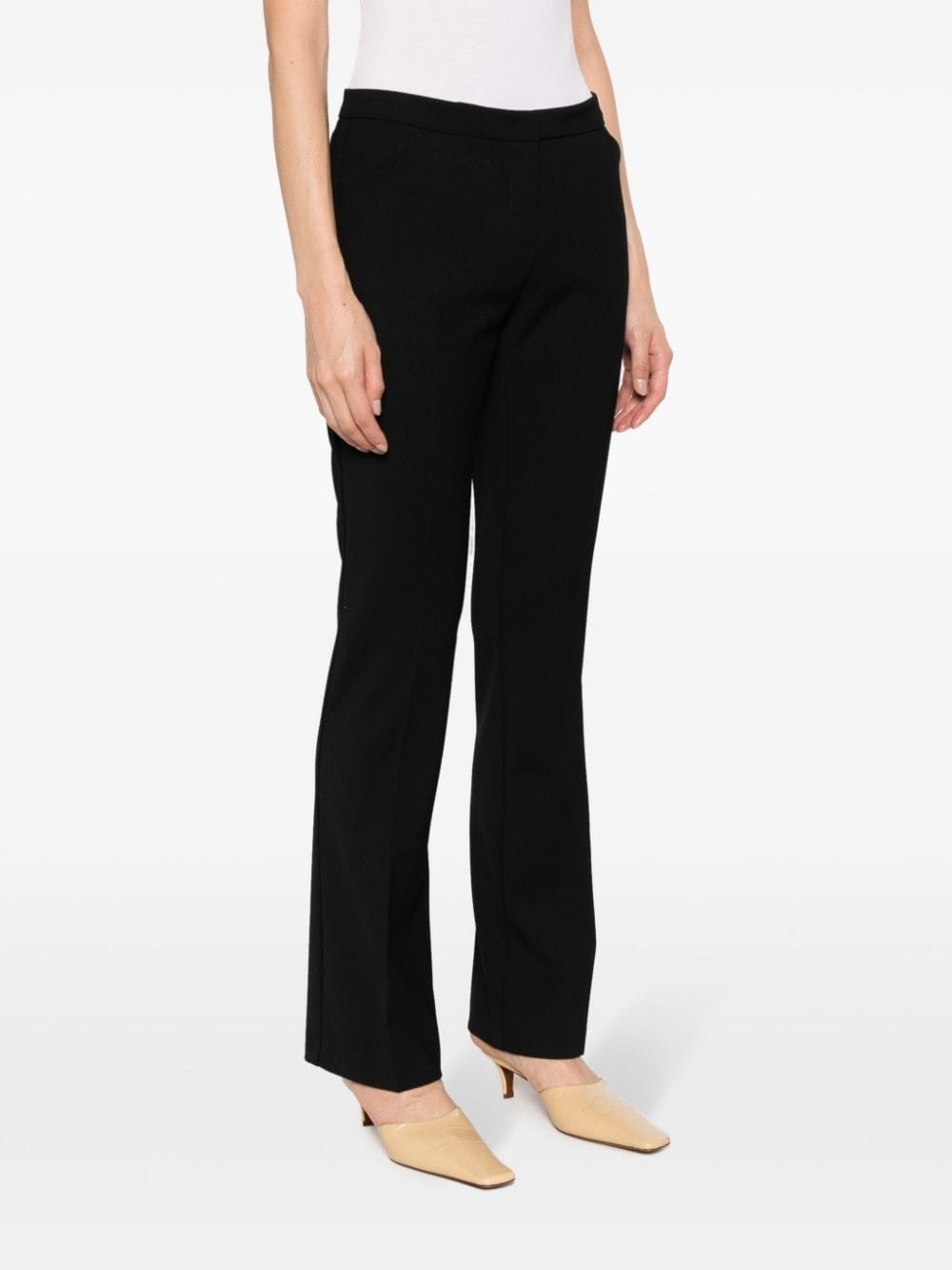 slip-on flared trousers - 3