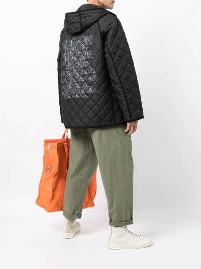 Junya Watanabe MAN diamond-quilted bomber jacket outlook