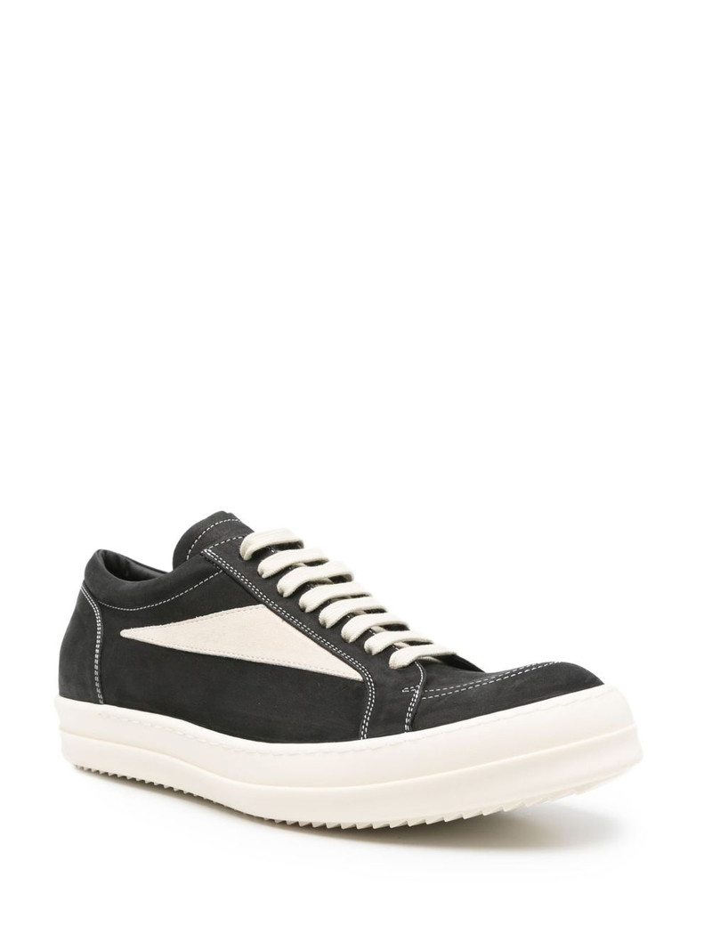 Rick Owens panelled lace-up trainers outlook