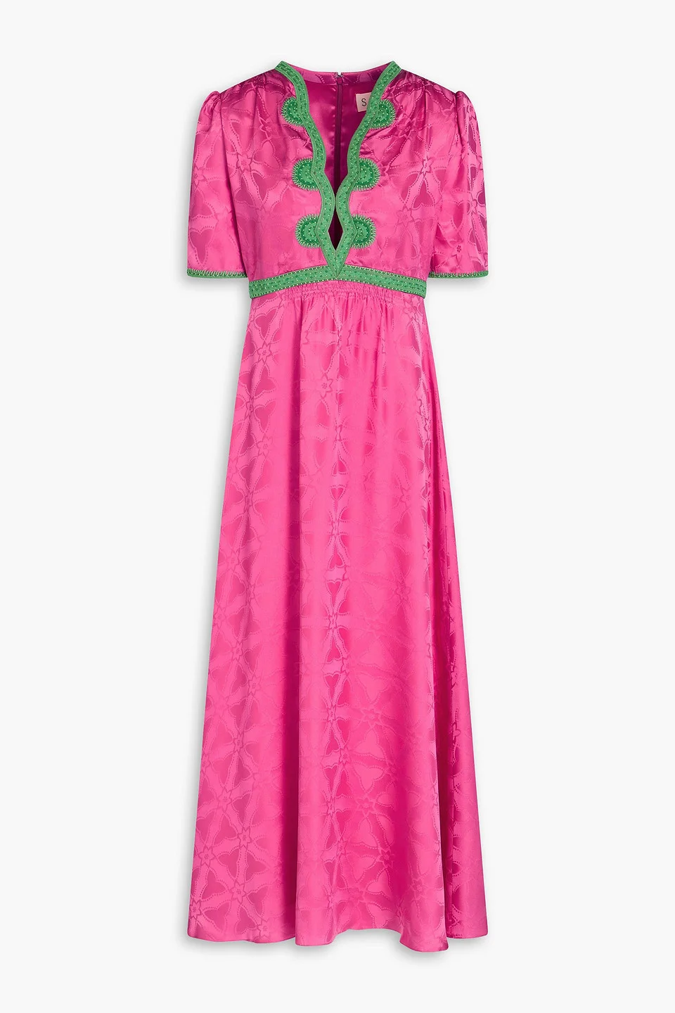 Tabitha silk-jacquard maxi dress - 1