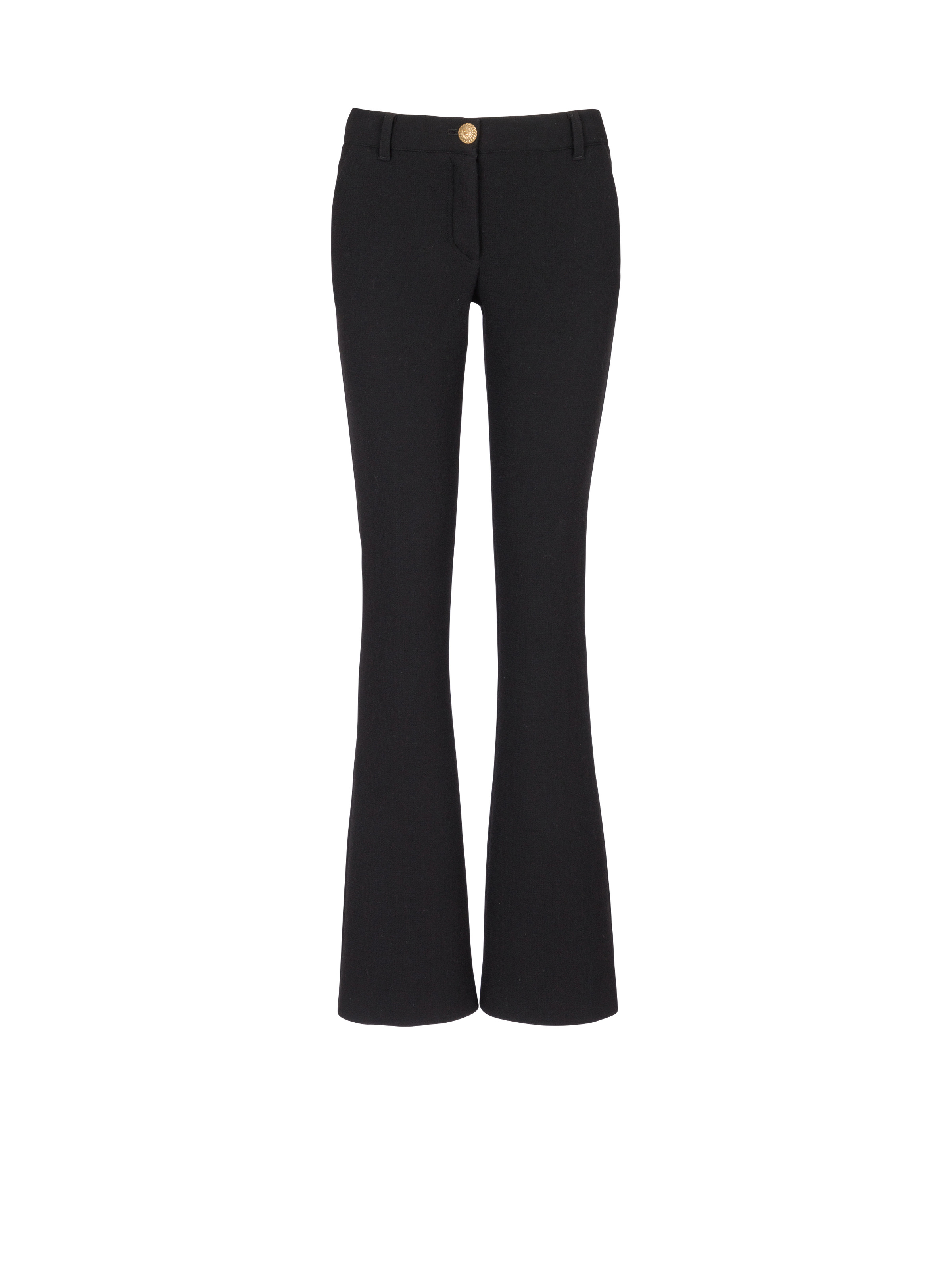 Bootcut crepe trousers - 1