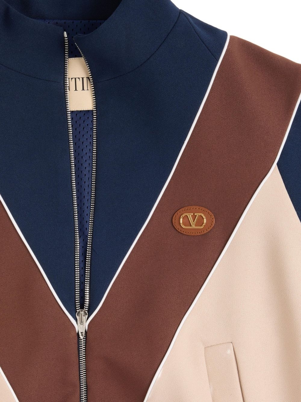 logo-patch zip-up sweatshirt - 5