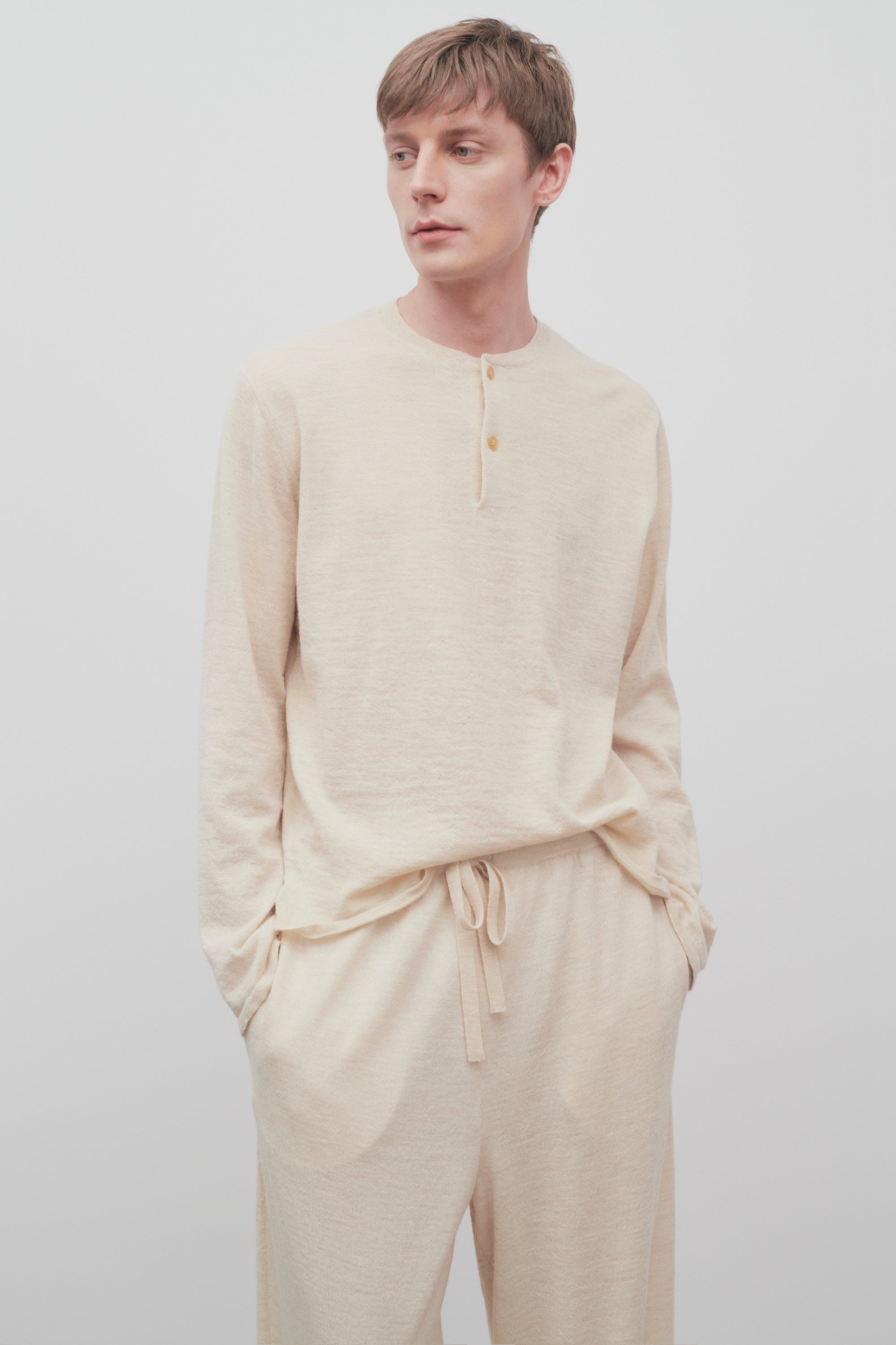 Ennio Top in Llama and Silk - 3