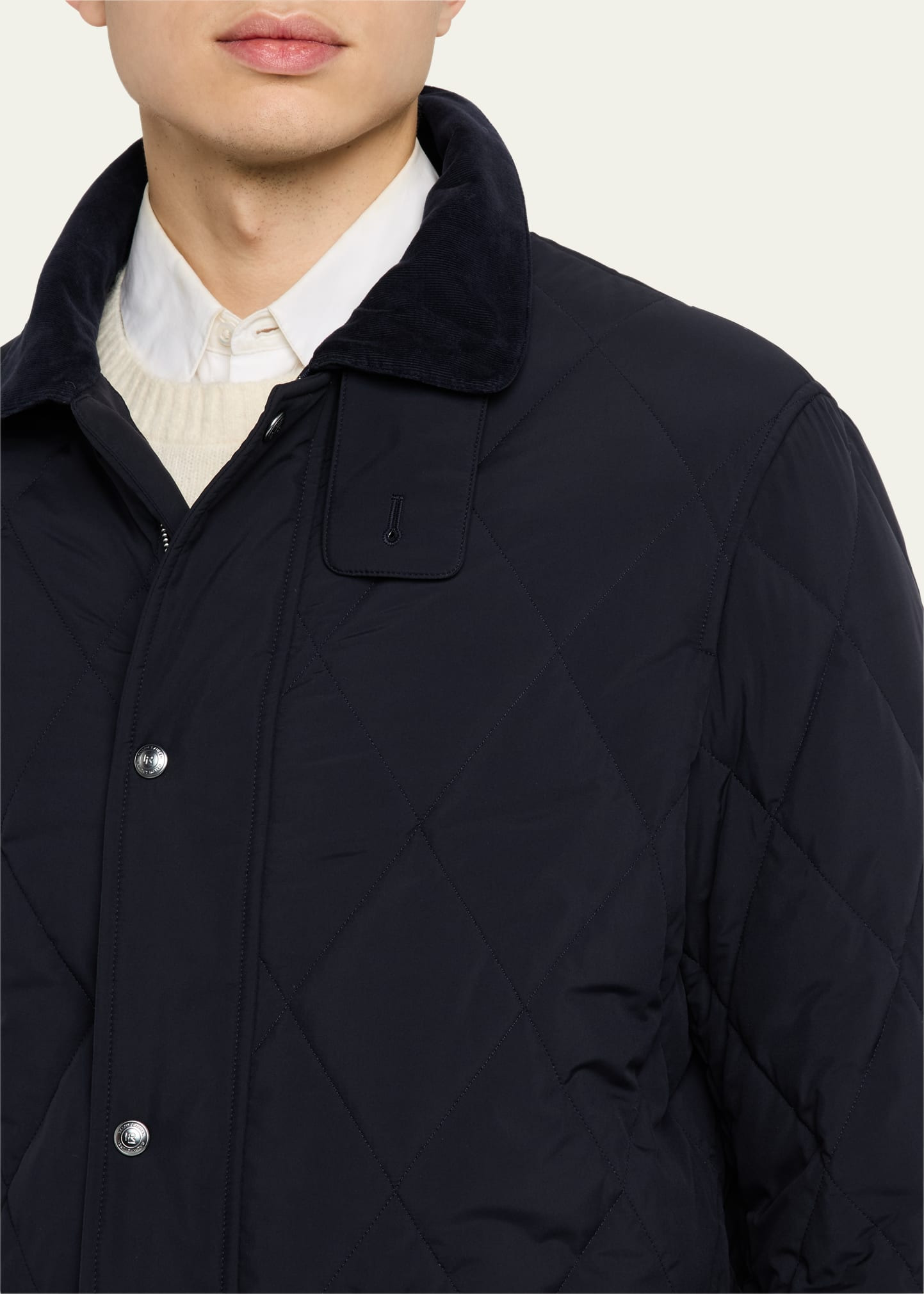 Men's Quilted Down Jacket - 5