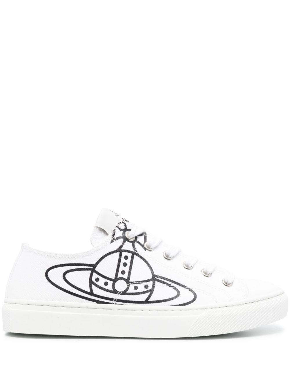 Plimsoll Orb-print canvas sneakers - 1