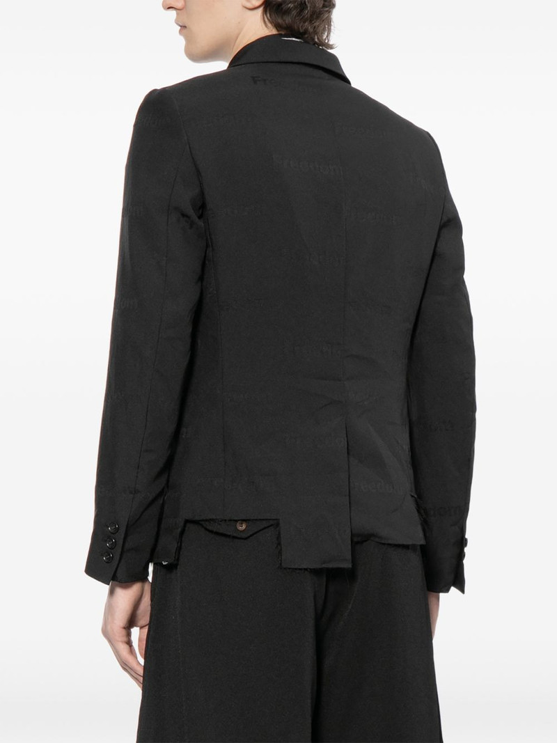 embroidered cut-out blazer 4