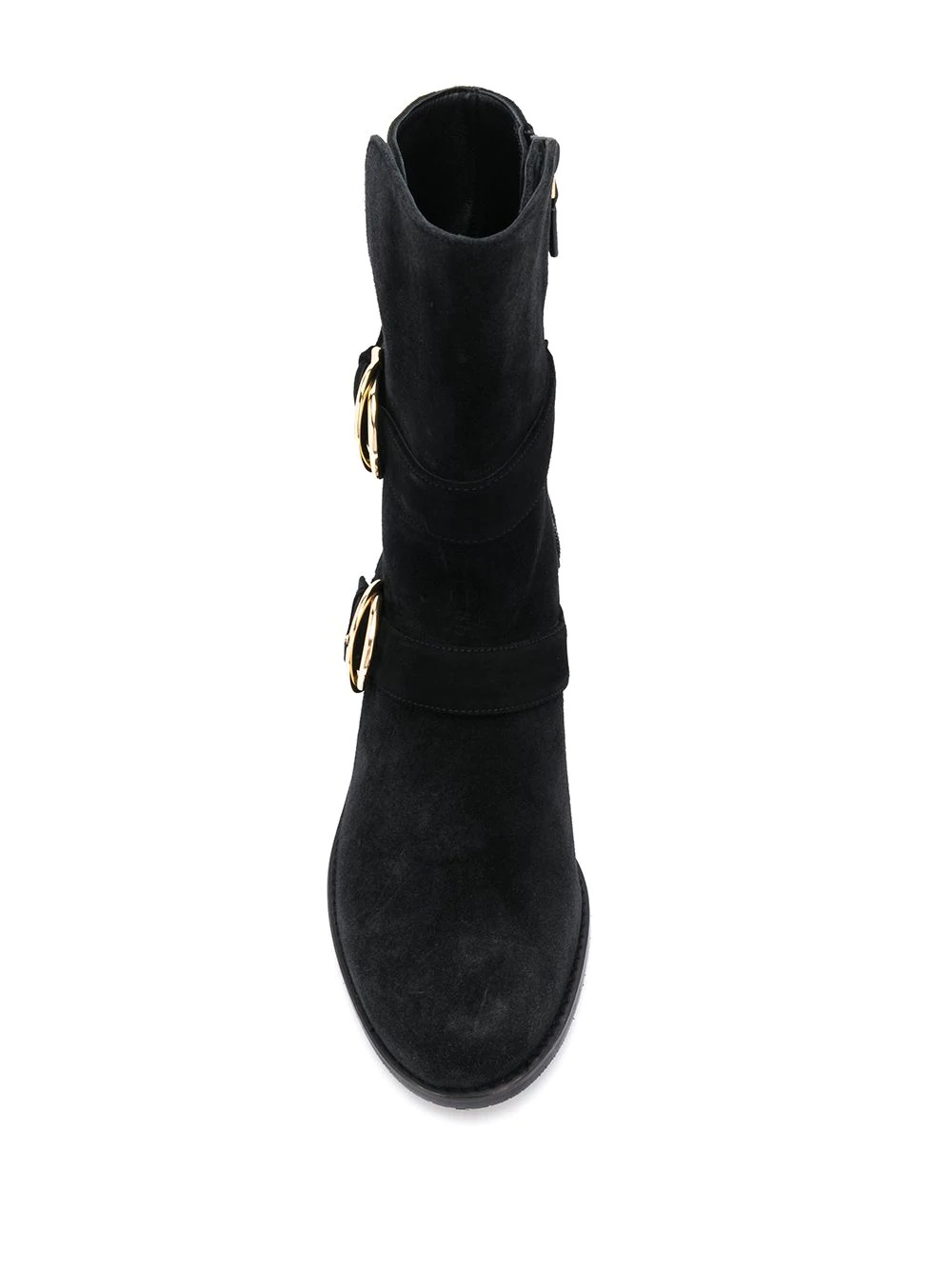 buckled suede ankle boots - 4