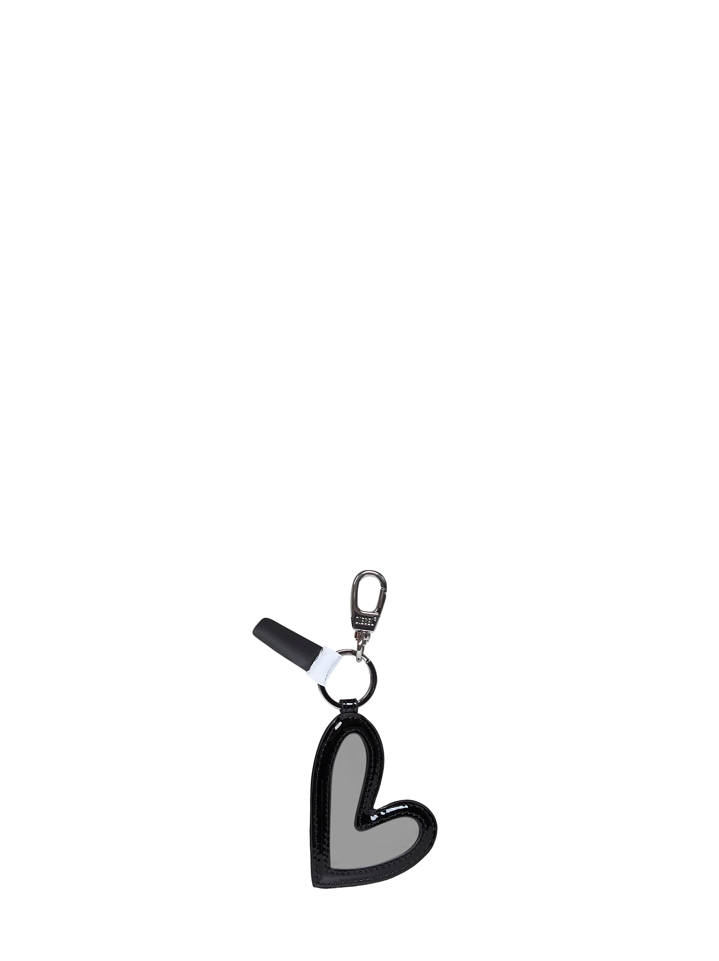 Black Play Heart Mirror heart-shaped charm - 1