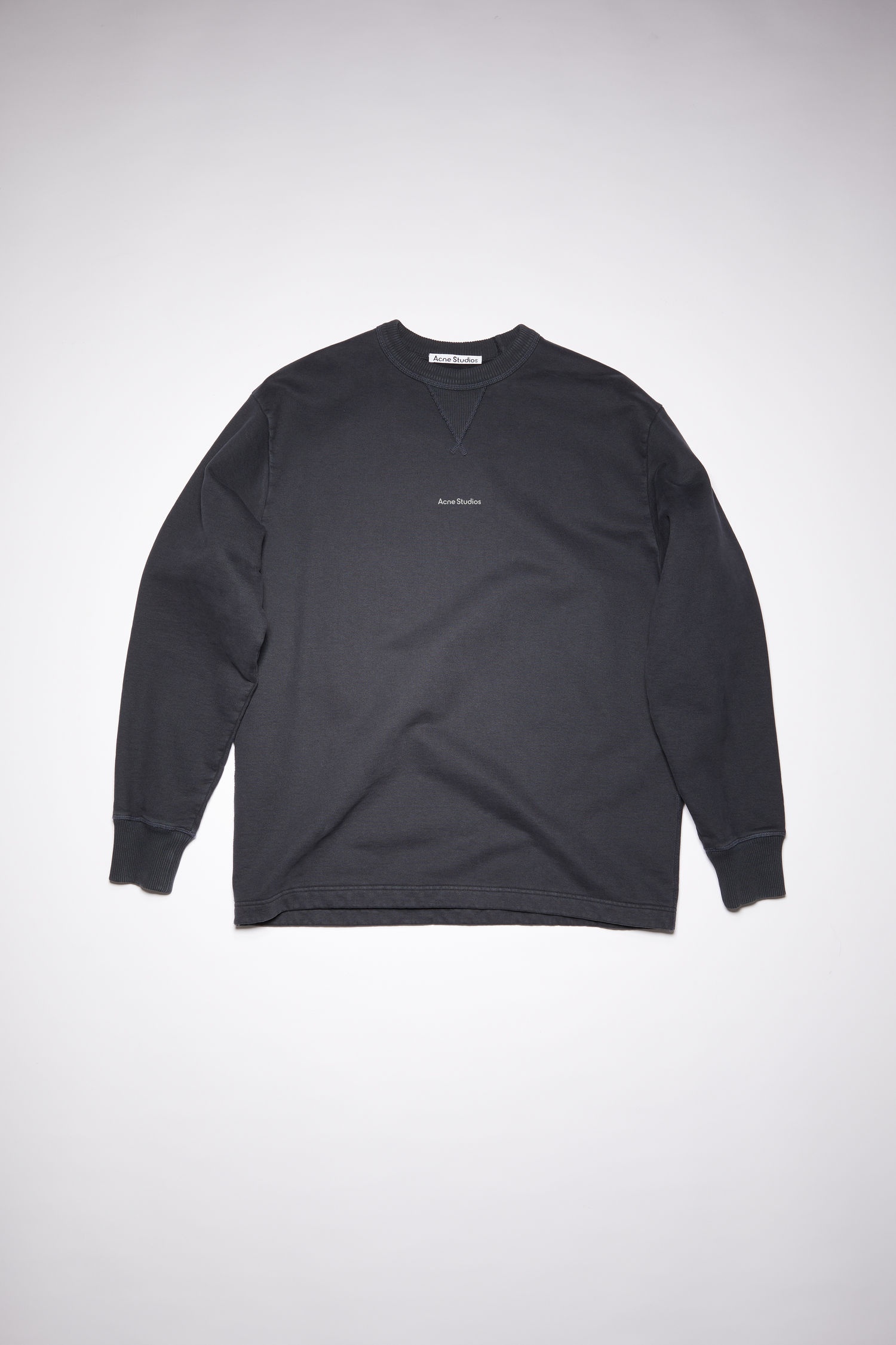 Crew neck sweatshirt - Black - 1