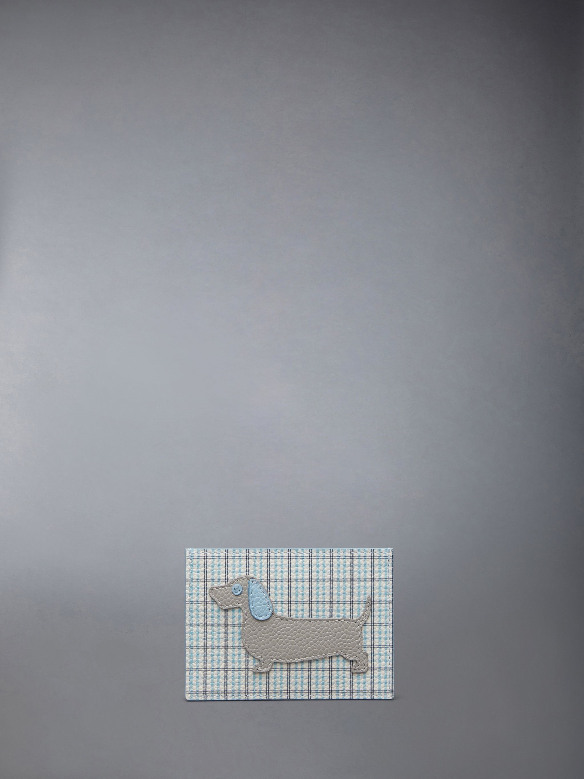 Check Pebble Grain Hector Single Card Holder - 2