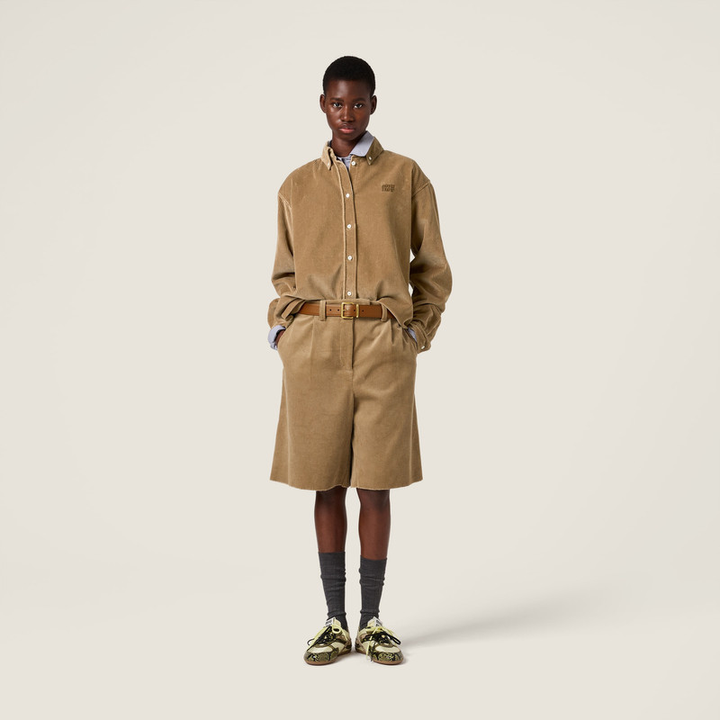 Miu Miu Corduroy shorts outlook
