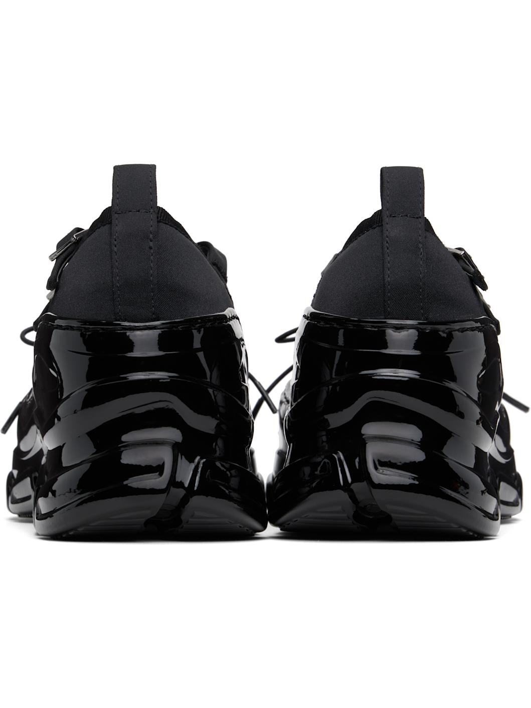 Black Classic Criss Cross Tracker Ballerina Flats - 2