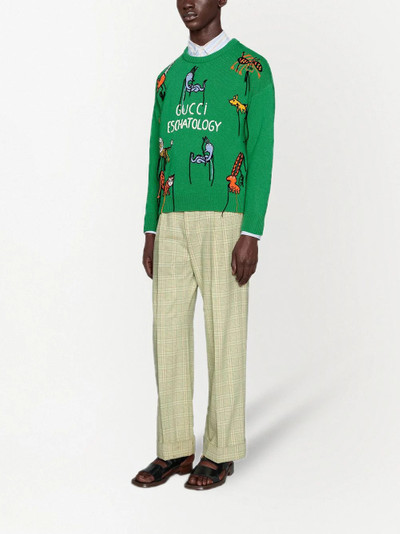 GUCCI x Freya Hartas animal wool jumper outlook