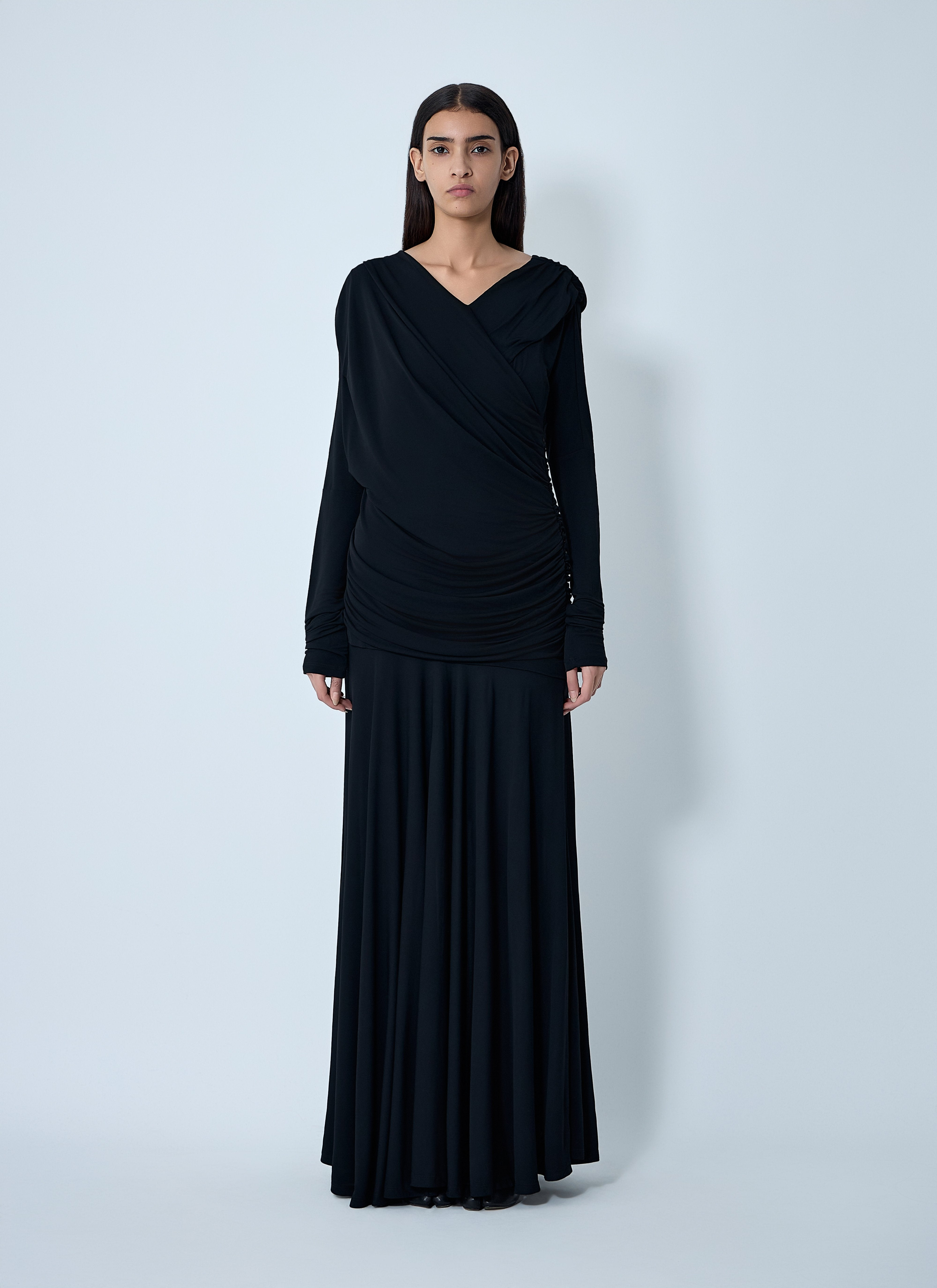 Ganni Women Ruched Maxi Dress - 1