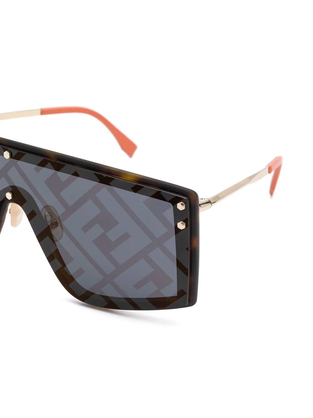 monogram print sunglasses - 3