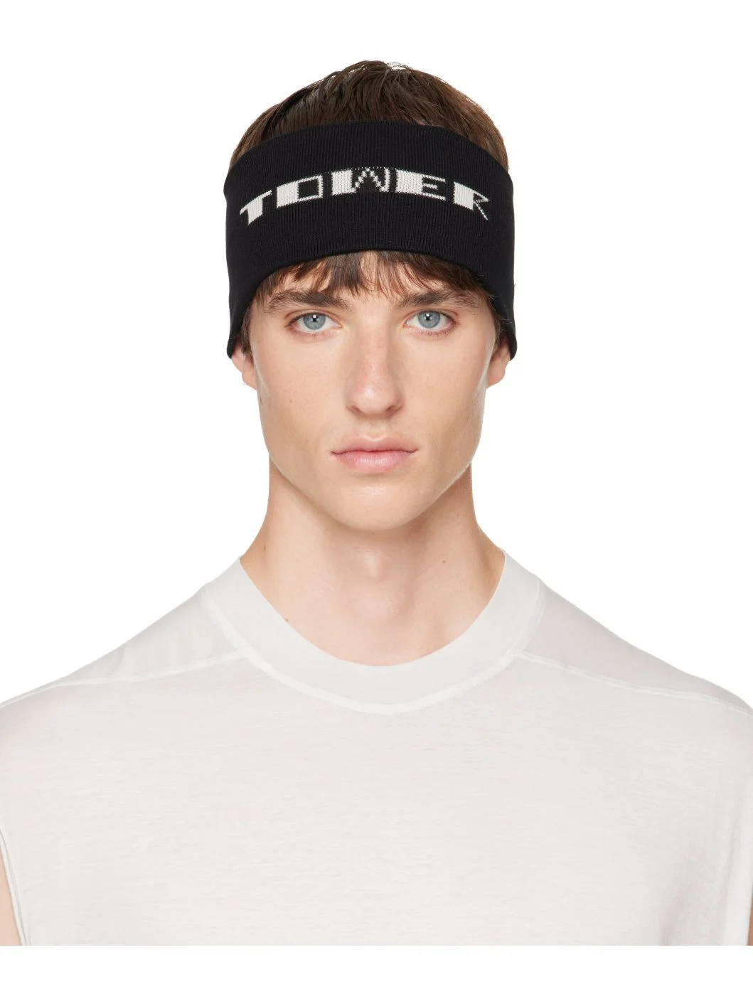 Black Tower Knit Headband - 1