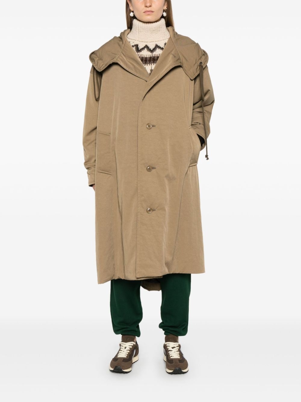 hooded coat - 2