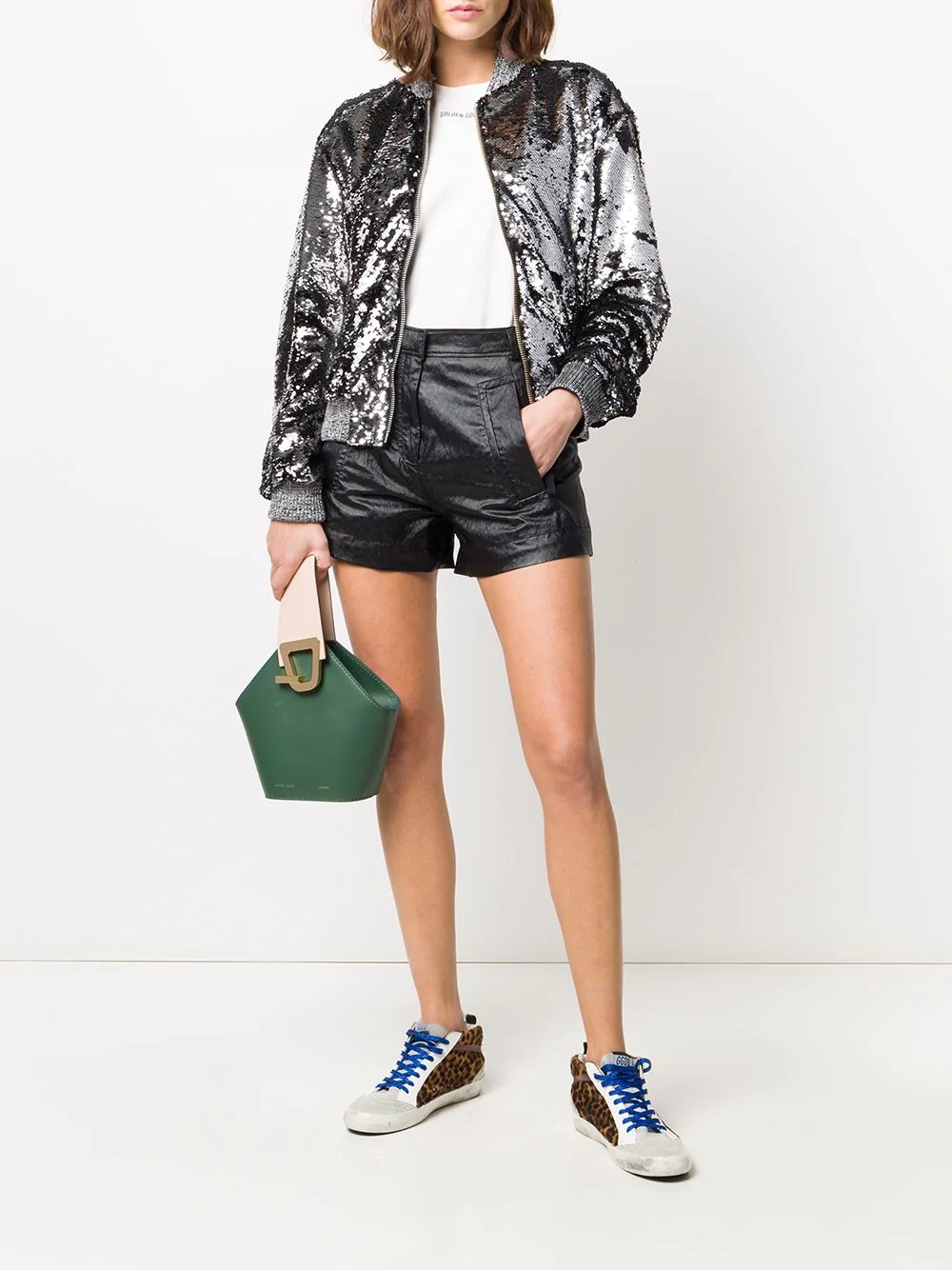 sequinned bomber jacket - 2