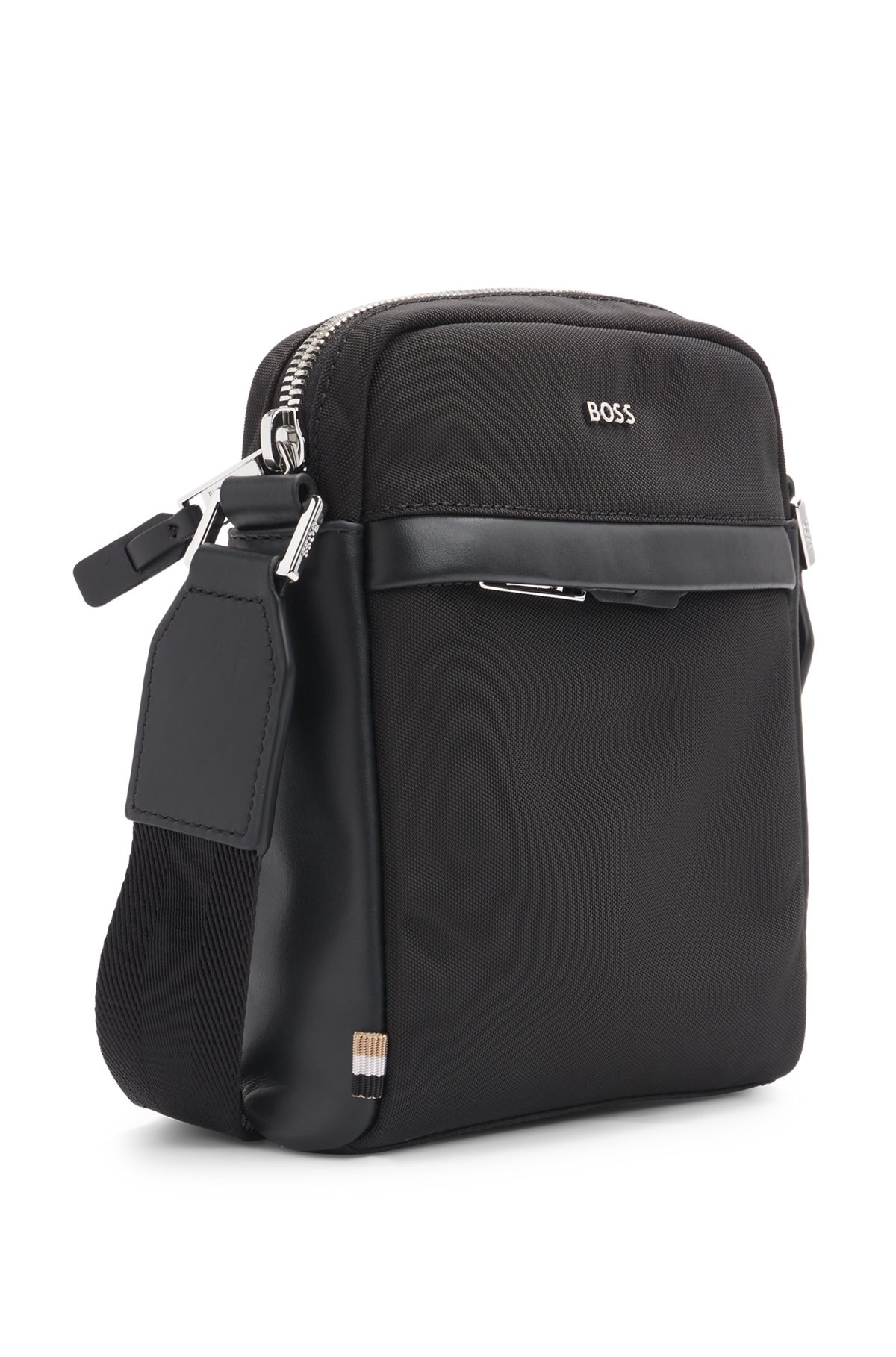 REPORTER BAG WITH LOGO LETTERING AND DETACHABLE STRAP - 5