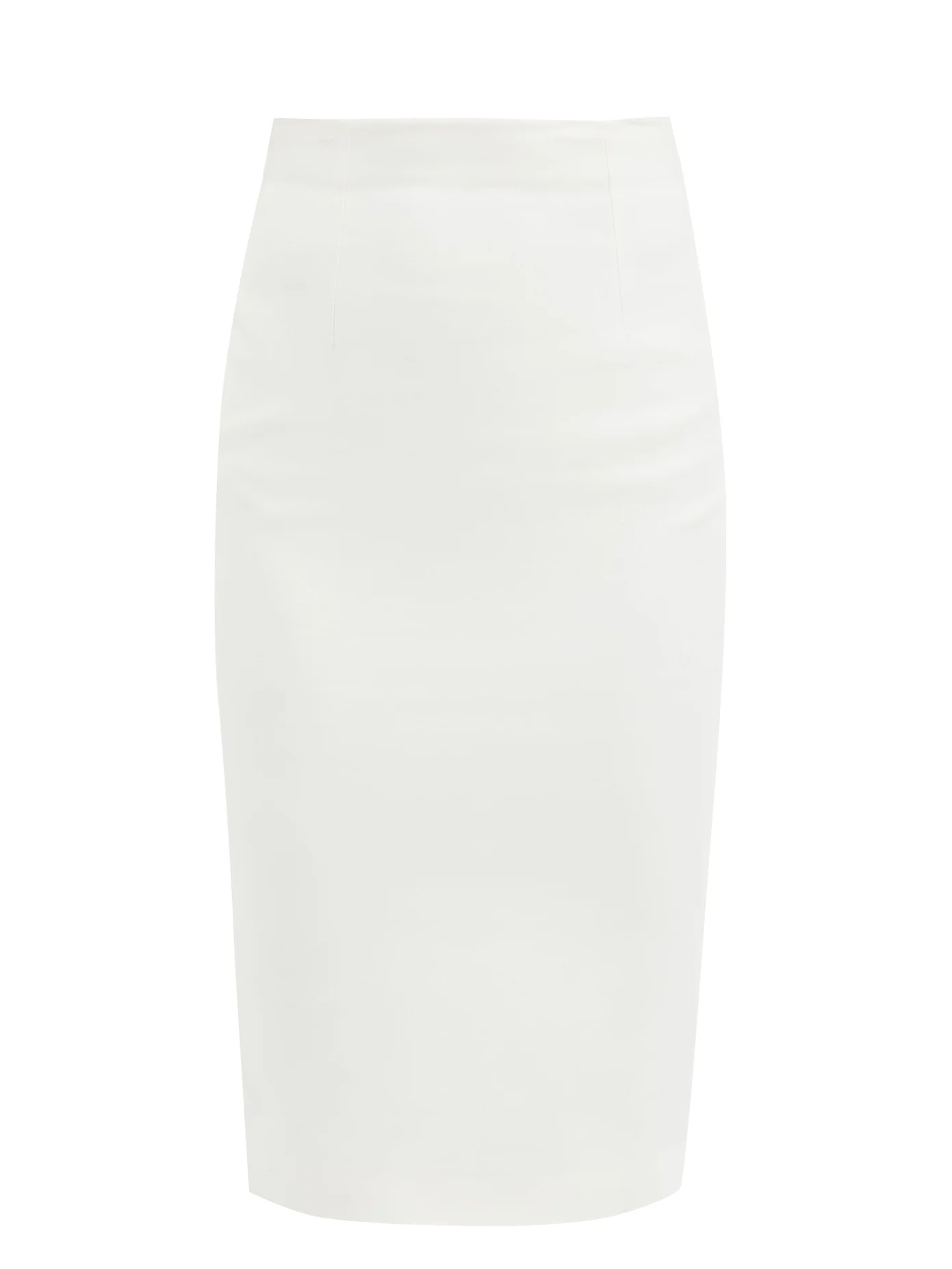 High-rise crepe skirt - 1