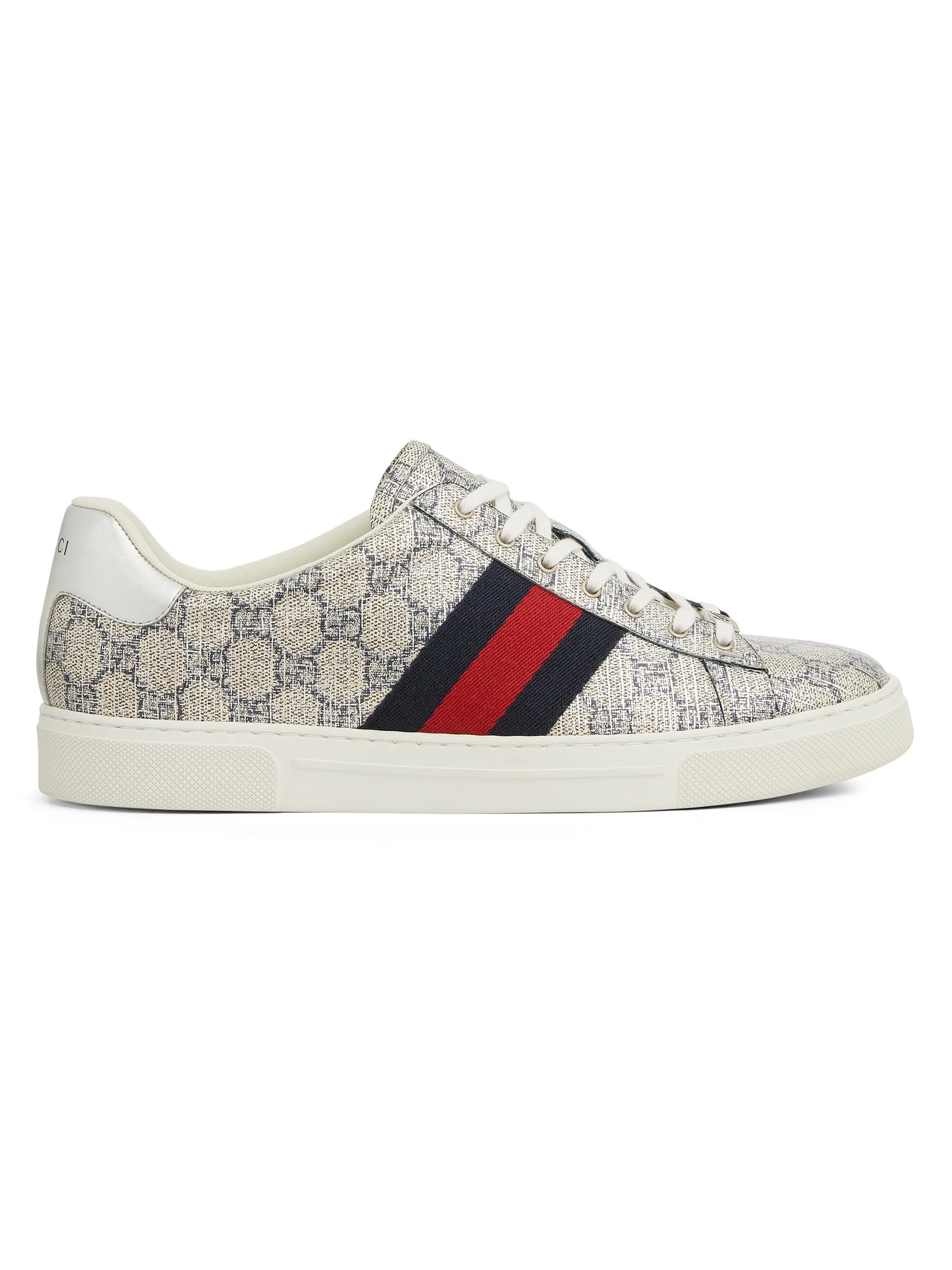 Men's Ace GG Supreme Canvas Low-Top Sneakers - Black - 1