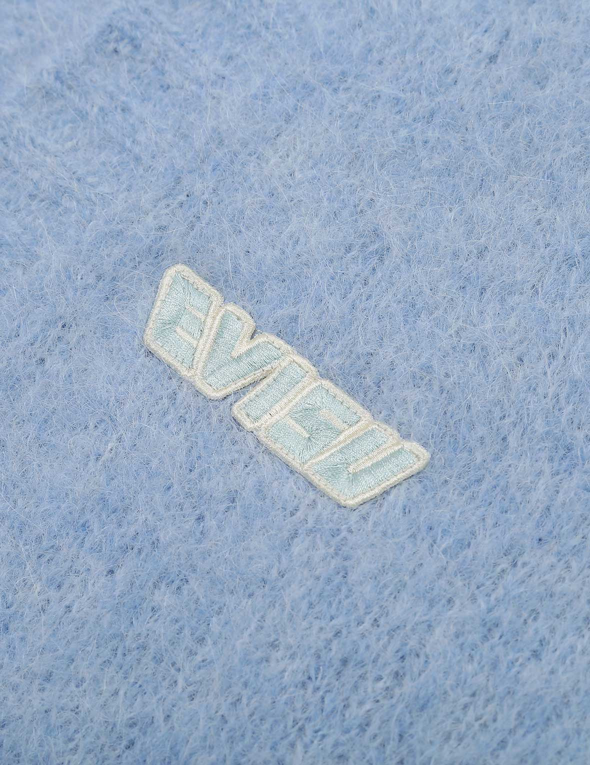 LOGO BADGE FLUFFY CARDIGAN - 10