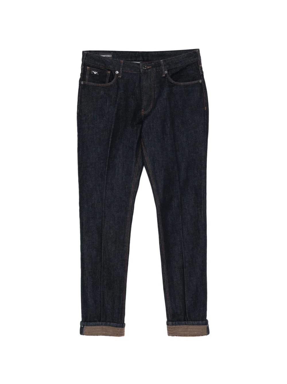 five-pockets logo-plaque jeans - 1