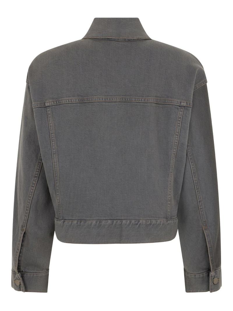 PESERICO cropped denim jacket outlook