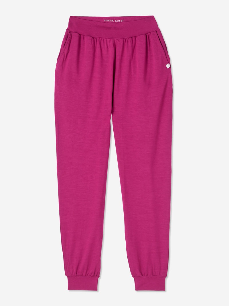 Women's Track Pants Basel Micro Modal Stretch Berry - 1