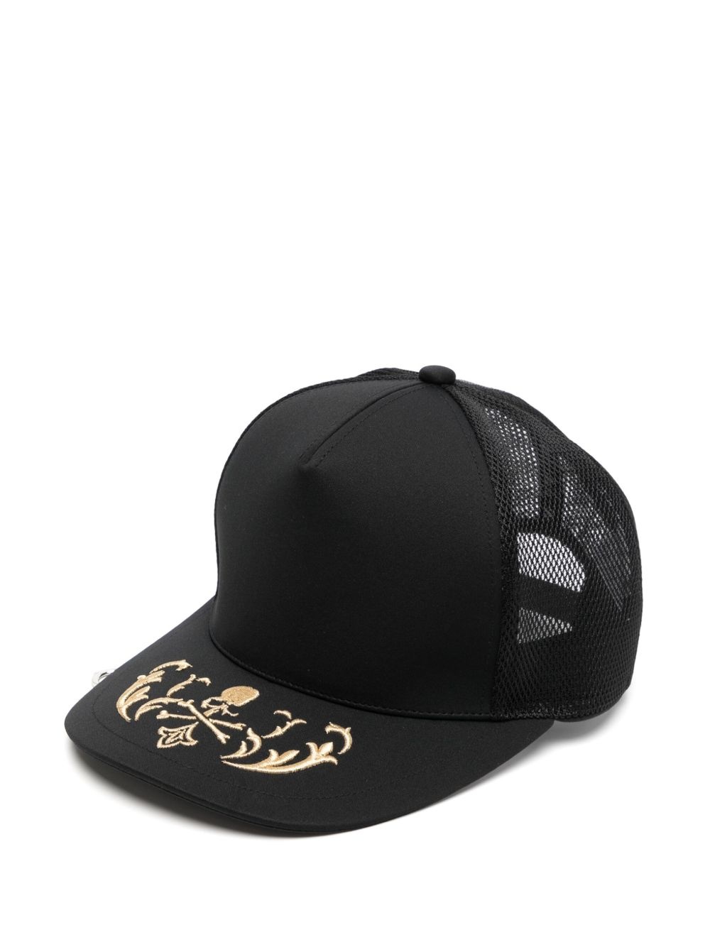 embroidered cap - 1