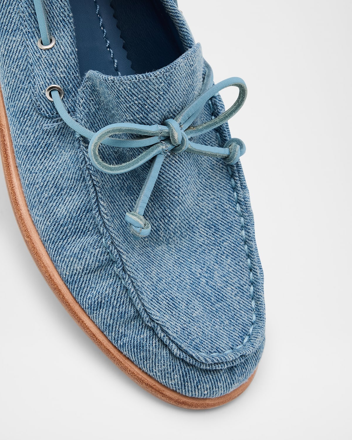 Carter Denim Boat Loafers - 4
