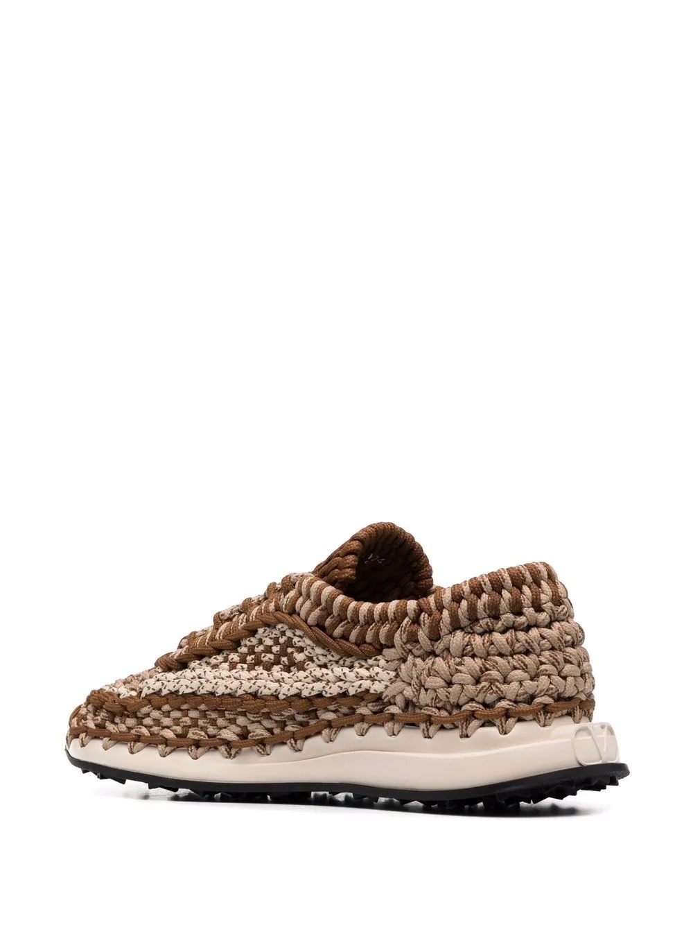 crochet low-top sneakers - 3